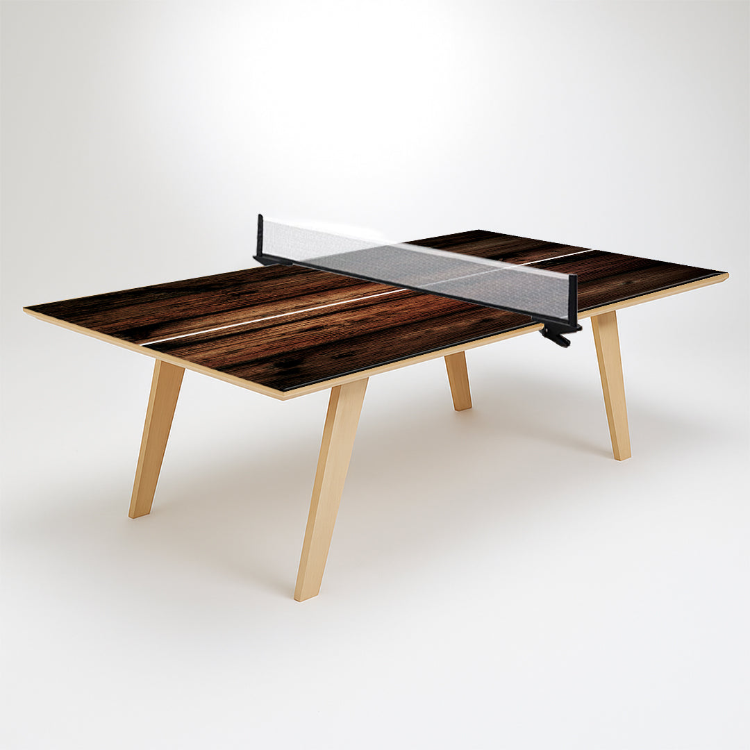 Wood Grain Premium Ping Pong Table
