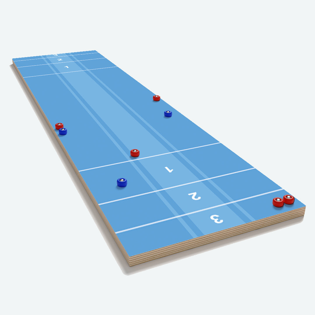 Blue Striped Shuffleboard