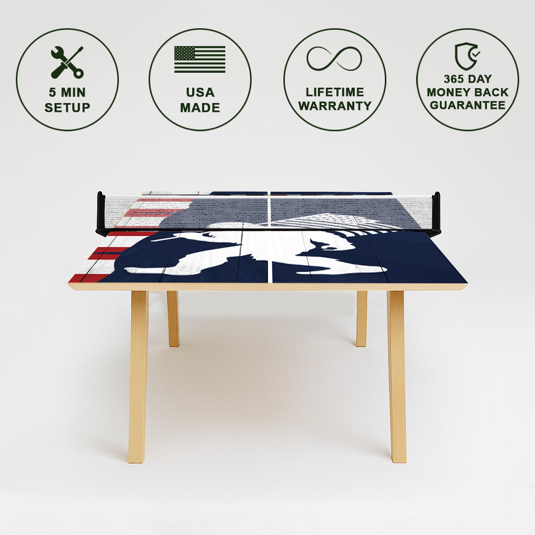 Patriotic Sasquatch Premium Ping Pong Table