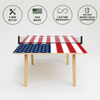 American Flag Premium Ping Pong Table