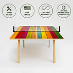 Colored Wood Premium Ping Pong Table