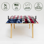 American Flag Premium Ping Pong Table