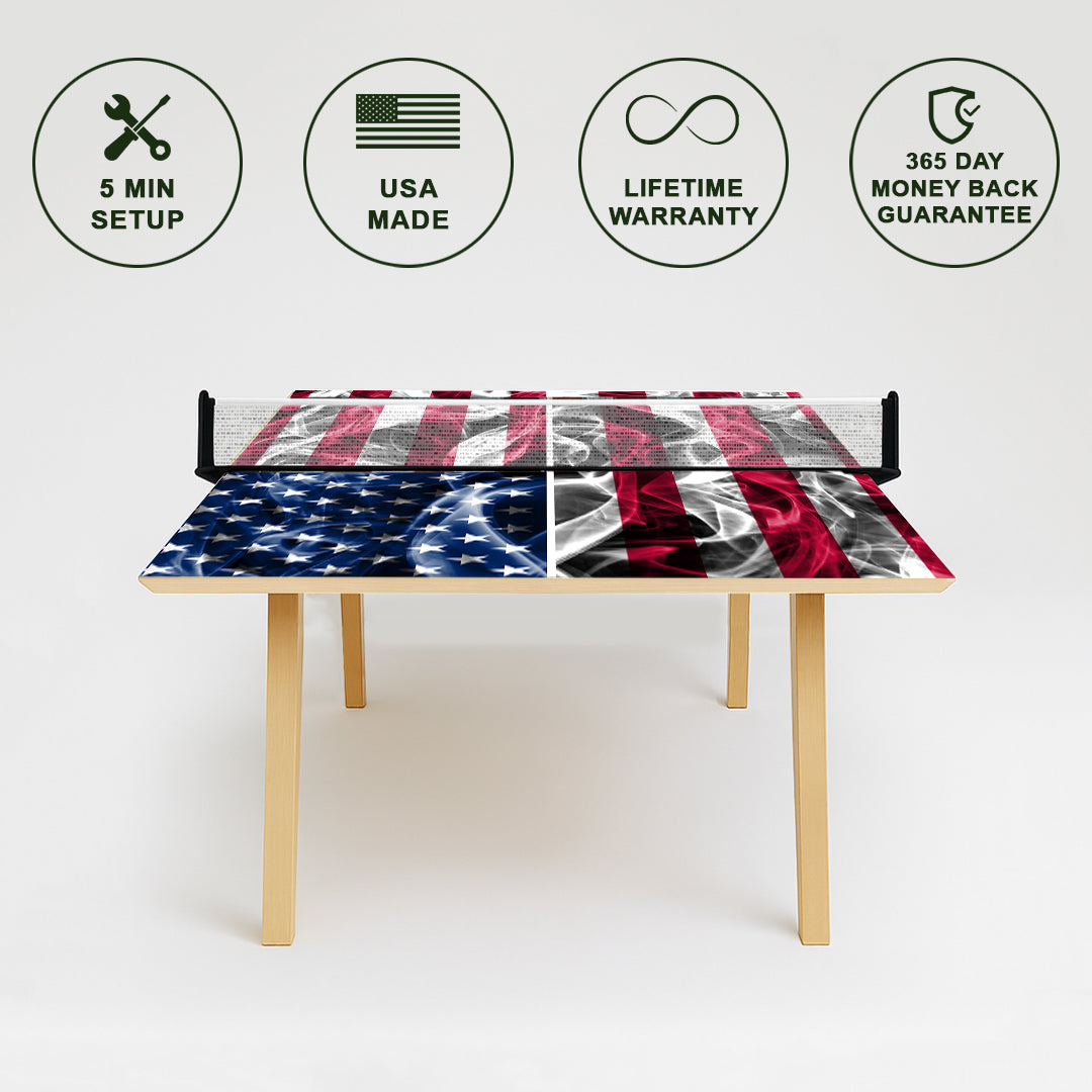 American Flag Premium Ping Pong Table