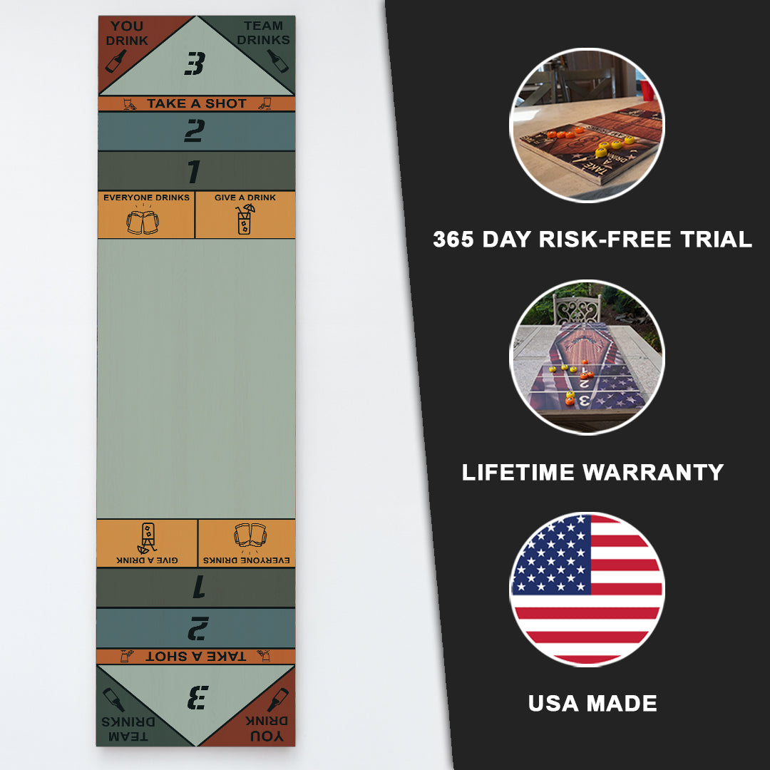 Classic Drinking Game Shuffleboard