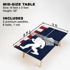 Patriotic Sasquatch Premium Ping Pong Table