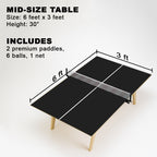 Black Premium Ping Pong Table