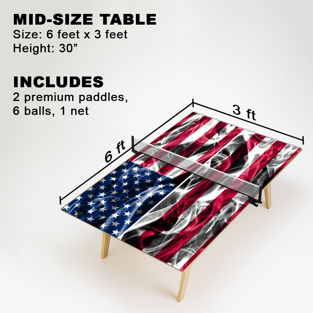 American Flag Premium Ping Pong Table