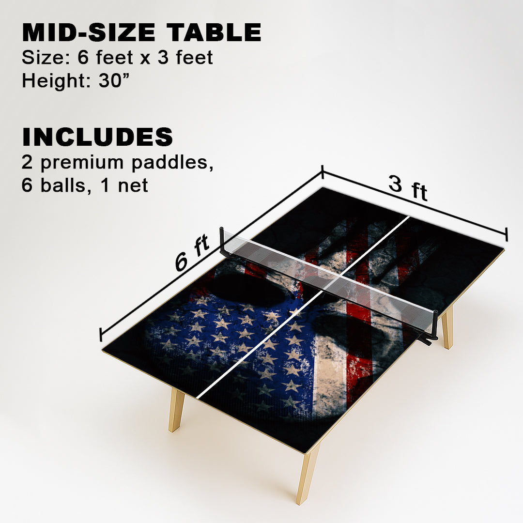 American Reaper Skull Premium Ping Pong Table