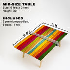 Colored Wood Premium Ping Pong Table