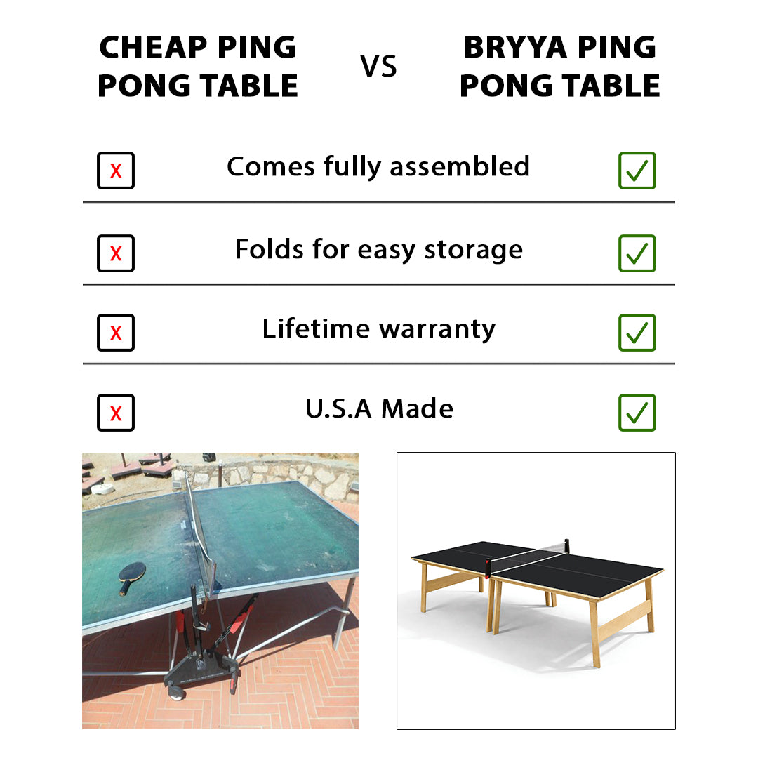 Bryya premium ping pong table Charcoal