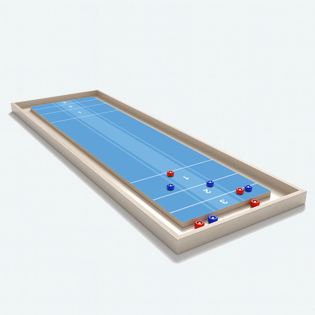 Blue Striped Shuffleboard