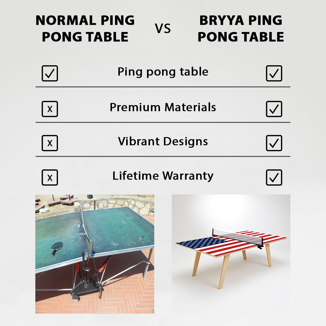 American Flag Premium Ping Pong Table