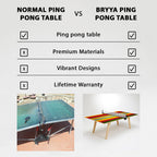 Colored Wood Premium Ping Pong Table